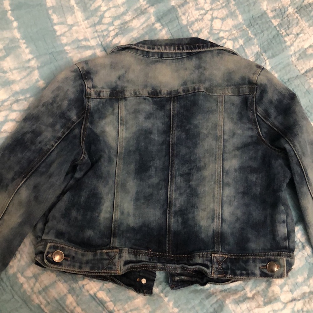Jou Jou jean jacket. Stretchy material. Cropped. - Picture 5 of 5